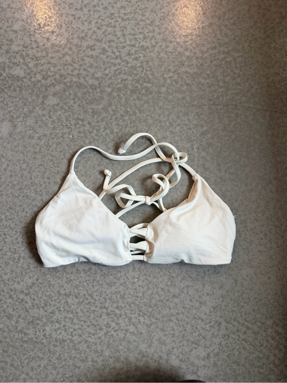 l*space White Strappy Bikini Top